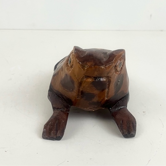 Hand Carved Wooden Frog - Picture 5 of 16